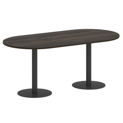 Yalta Стол овальный LT.SPRG-3 Дуб Мали/Металл Антрацит 1800*900*750