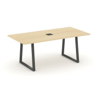 Style Project Direct Стол переговорный SN-6T1.SPRG-198 Акация Лорка/Металл Антрацит/Заглушка Металл