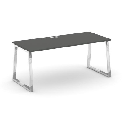 Стайл Проджект Директ Люкс Стол письменный M-SN-6T1.SR-013.M Антрацит NEW/Нержавеющая Сталь/Хром 138
