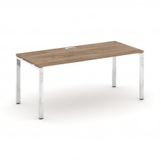 Style Project Direct Lux Стол письменный M-SN-6P.SR-013.M Дуб Табак/Нержавеющая Сталь/Хром 1380*700*