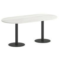 Yalta Стол овальный LT.SPRG-3 Снежная Патина/Металл Антрацит 1800*900*750