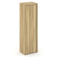 Шкаф для одежды узкий Корнер 600*450*2000 COR.GB-1 (L) Гикори Песочный/Ваниль