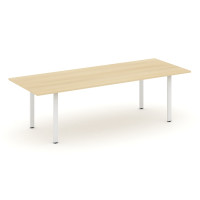 Style Project Direct Стол переговорный SN-6P.SPRG-258.3 Акация Лорка/Металл Белый 2580*980*750