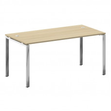 Metal System Direct Стол рабочий руковод. П-обр. м/к БП.СРР-4.8 Акация Лорка/Нержавеющая Сталь 1600*