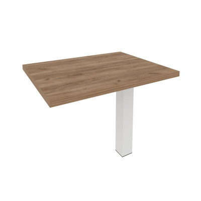 First Брифинг-приставка KB-4 Дуб Табак/Металл Белый 900*700*765