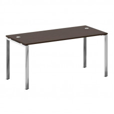 Metal System Direct Стол рабочий руковод. П-обр. м/к БП.СРР-4.7 Венге Цаво/Нержавеющая Сталь 1600*72