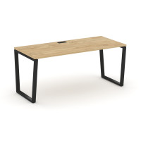 Style Project Direct Стол письменный SN-6T2.SR-015.M Тиквуд Светлый/Металл Черный/Заглушка Металл Че