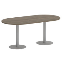 Yalta Стол овальный LT.SPRG-3 Вяз Благородный/Металл Серый 1800*900*750