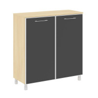 Yalta Шкаф квадратный LT.SD-1.4 R black Акация Лорка/Стекло Black 1098*452*1168