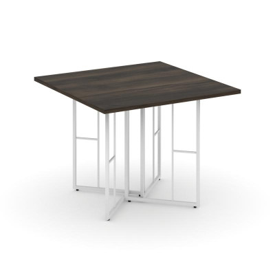 Rift Direct Стол переговорный RF.SPRG-001 Дуб Мали/Металл Белый 980*980*750