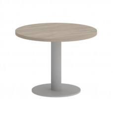 Onix Direct Стол журнальный круглый O.SJ-1 Дуб Аттик/Металл Серый 600*600*450