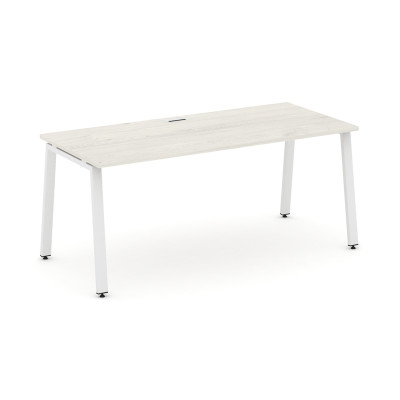 Style Project Direct Стол письменный SN-6A.SR-026.M Дуб Наварра/Металл Белый/Заглушка Металл Белый 1