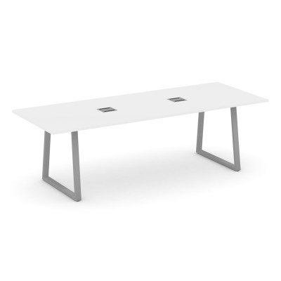 Style Project Direct Стол переговорный SN-6T1.SPRG-258 Белый/Металл Серый/Заглушка Металл Серый 2580