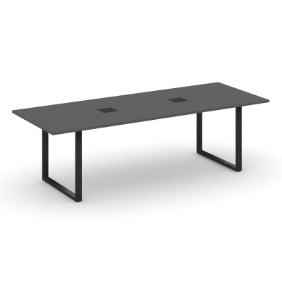 Style Project Direct Стол переговорный SN-6O.SPRG-258 Антрацит/Металл Черный/Заглушка Металл Черный