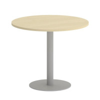 First Стол круглый KSPRG-1 Клен/Металл Серый 900*900*750