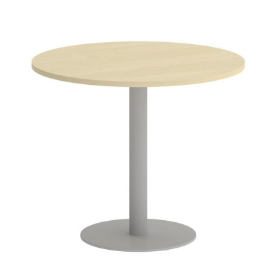 First Стол круглый KSPRG-1 Клен/Металл Серый 900*900*750