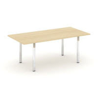 Стол переговорный Стайл Проджект Директ Люкс 1980*980*25 M-SN-6P.SPRG-198.3 Акация Лорка/Нержавеющая Сталь/Хром