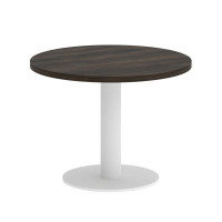 Onix Direct Стол журнальный круглый O.SJ-1 Дуб Мали/Металл Белый 600*600*450
