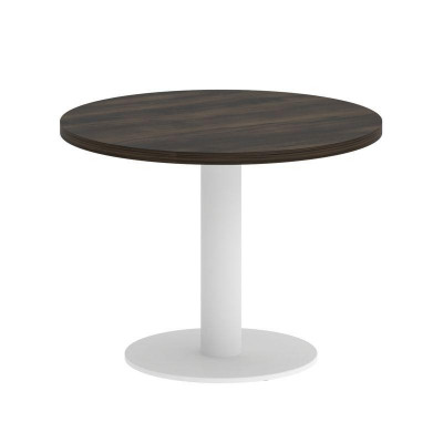 Onix Direct Стол журнальный круглый O.SJ-1 Дуб Мали/Металл Белый 600*600*450