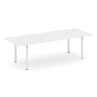 Style Project Direct Стол переговорный SN-6P.SPRG-258.3 Белый/Металл Белый 2580*980*750