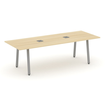 Style Project Direct Стол переговорный SN-6A.SPRG-258 Акация Лорка/Металл Серый/Заглушка Металл Серы