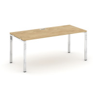 Style Project Direct Lux Стол письменный M-SN-6P.SR-015.M Тиквуд Светлый/Нержавеющая Сталь/Хром 1780