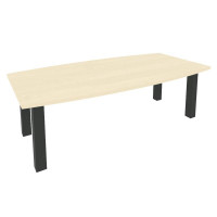 First Стол переговорный KPRG-1 Клен/Металл Антрацит 2400*1200*750