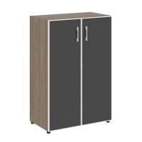 Yalta Шкаф LT.ST-2.4 R black Вяз Благородный/Стекло Black 800*450*1195