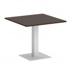 First Стол квадратный KSPRG-2 Венге Цаво/Металл Белый 900*900*750