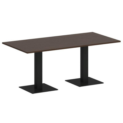 First Стол прямоугольный KSPRG-4 Венге Цаво/Металл Черный 1800*900*750