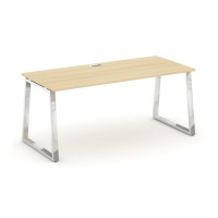 Style Project Direct Lux Стол письменный M-SN-6T1.SR-025.M Акация Лорка/Нержавеющая Сталь/Хром 1780*