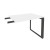 Onix Direct Брифинг-приставка на О-образном м/к O.MO-BR-9 Белый Бриллиант/Металл Антрацит 980*720*75