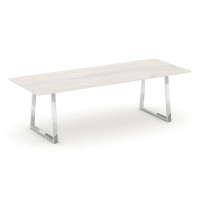 Style Project Direct Lux Стол переговорный M-SN-6T1.SPRG-258.3 Дуб Наварра/Нержавеющая Сталь/Хром 25