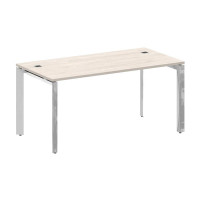 Onix Direct Lux Стол руководителя П-обр. м/к M-O.MP-SRR-4.8 Денвер Светлый/Нержавеющая Сталь/Хром 15