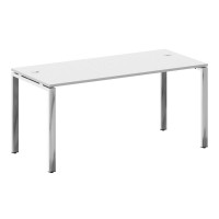Metal System Direct Стол рабочий руковод. П-обр. м/к БП.СРР-4.7 Белый/Нержавеющая Сталь 1600*720*750