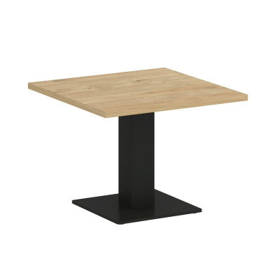 Onix Direct Стол журнальный квадратный O.SJ-2 Тиквуд Светлый/Металл Черный 600*600*450