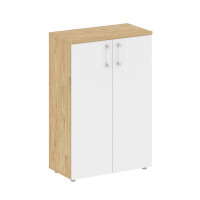 Shift Шкаф средний широкий SK.ST-2.3 Тиквуд Светлый/Белый Бриллиант 800*420*1207