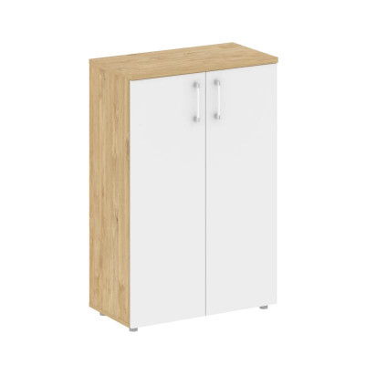 Shift Шкаф средний широкий SK.ST-2.3 Тиквуд Светлый/Белый Бриллиант 800*420*1207