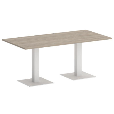 Onix Direct Стол прямоугольный O.SPRG-4 Дуб Аттик/Металл Белый 1800*900*750