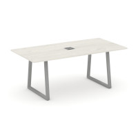 Style Project Direct Стол переговорный SN-6T1.SPRG-198 Дуб Наварра/Металл Серый/Заглушка Металл Серы