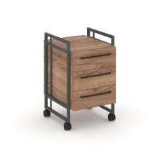 Rift Direct Тумба мобильная RF.TMR-001 Дуб Табак/Металл Антрацит/Черный Ручки 424*500*680