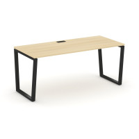 Style Project Direct Стол письменный SN-6T2.SR-015.M Акация Лорка/Металл Черный/Заглушка Металл Черн