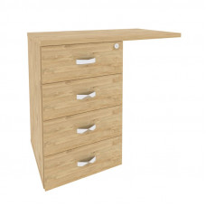 Onix Direct Тумба приставная (универсальная л/пр) O.TPU-4 Тиквуд Светлый 842*460*750