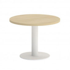 Yalta Стол журнальный круглый LT.SJ-1 Акация Лорка/Металл Белый 600*600*450