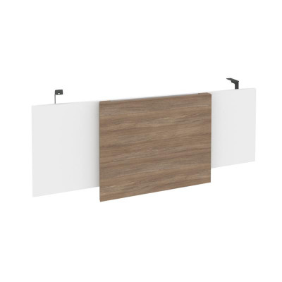 Onix Direct Царга стола руководителя O.M-CSR-3 Белый Бриллиант/Дуб Аризона/Металл Антрацит 1140*450*