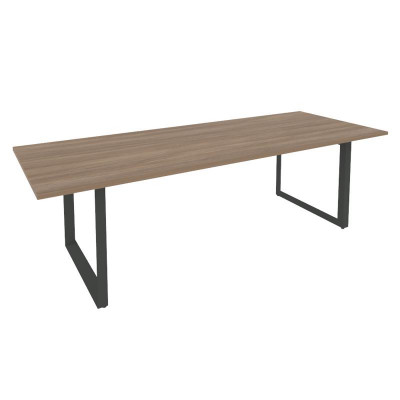 Onix Direct Стол переговорный на О-образном м/к O.MO-PRG-25 Дуб Аризона/Металл Антрацит 2580*980*750