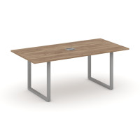 Style Project Direct Стол переговорный SN-6O.SPRG-198 Дуб Табак/Металл Серый/Заглушка Металл Серый 1