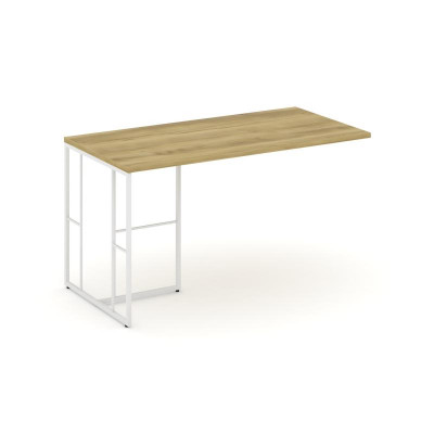 Rift Direct Брифинг-приставка RF.BR-004 Дуб Винченцо/Металл Белый 1380*700*750