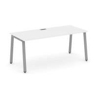 Style Project Direct Стол письменный SN-6A.SR-026.M Белый/Металл Серый/Заглушка Металл Серый 1980*80