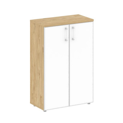 Шифт Шкаф средний широкий SK.ST-2.4R white Тиквуд Светлый/Стекло White 800*420*1207